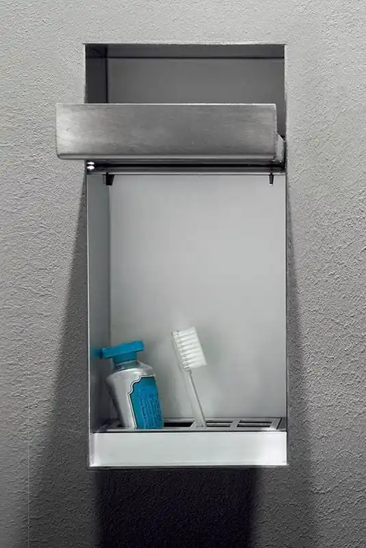Occasione Antonio Lupi Sesamo2 Porta Dispenser Portaspazzolini Da Incasso In Acciaio