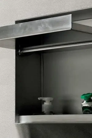Scelto Dai Clienti Antonio Lupi Sesamo3 Porta Dispenser Porta Spazzolini Doppio In Acciaio Inox