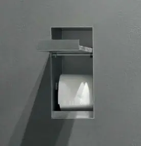 Antonio Lupi Sesamo4 Porta Rotolo Da Incasso In Acciaio Inox Professionale