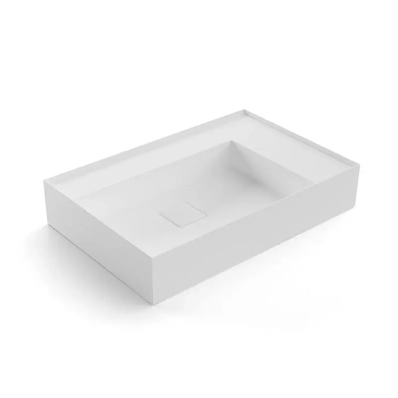 Spedizione Espresso Antonio Lupi Lavabo 72x47 Da Appoggio In Flumood Bianco Graffiom72