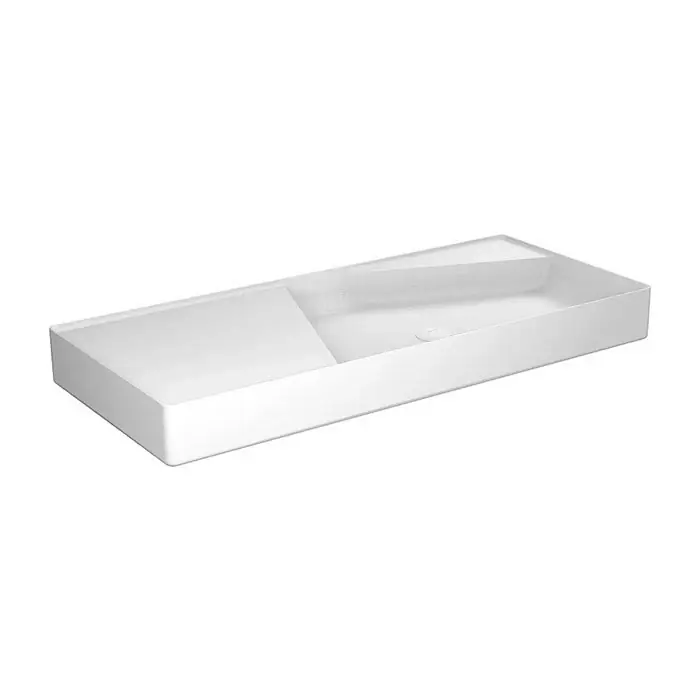 Antonio Lupi Simplo108 Lavabo 108x47 Asimmetrico In Flumood Bianco Economico