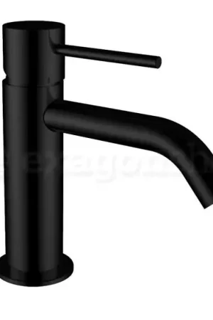 Consegna Rapida Miscelatore monocomando lavabo con scarico click clack nero opaco JABIL 25