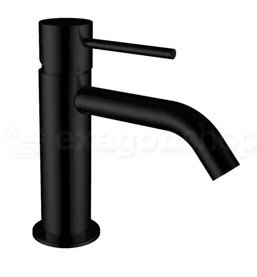 Consegna Rapida Miscelatore monocomando lavabo con scarico click clack nero opaco JABIL 25