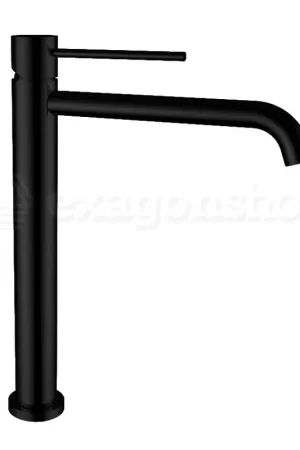 Jabil 25 Miscelatore alto per lavabo con scarico click clack nero opaco Prezzo Ridotto