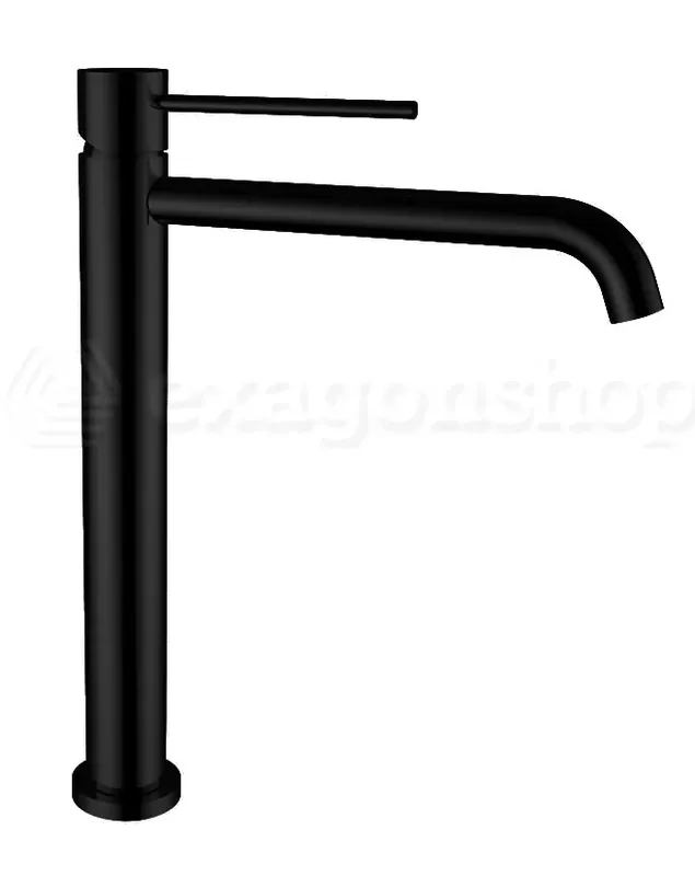 Jabil 25 Miscelatore alto per lavabo con scarico click clack nero opaco Prezzo Ridotto