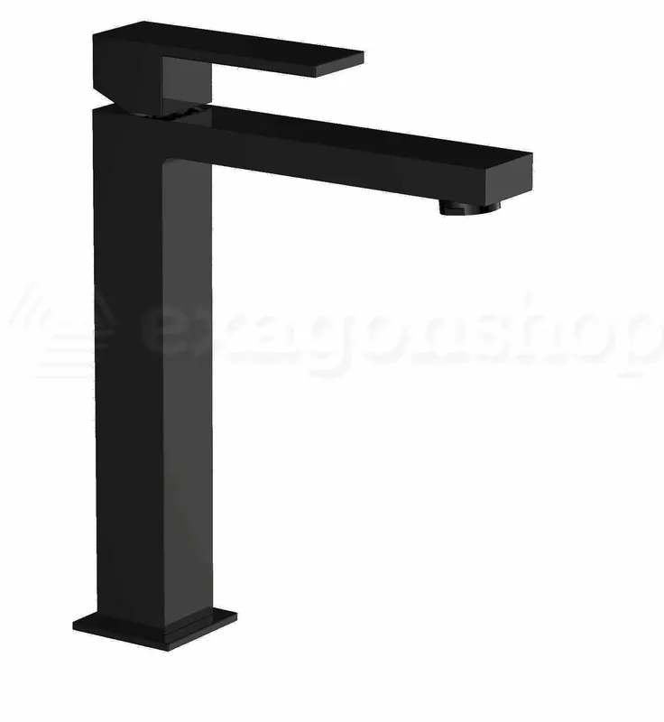 Pillar Miscelatore lavabo super alto con scarico click clack nero opaco 9k375 Occasione