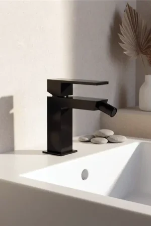 Offerta Lampo Pillar Miscelatore bidet con scarico click clack nero opaco 9k401