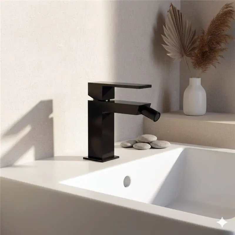 Offerta Lampo Pillar Miscelatore bidet con scarico click clack nero opaco 9k401