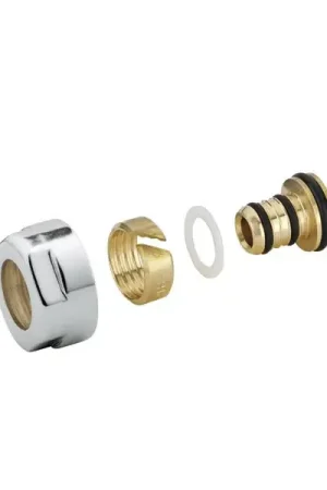 Nuovo Arrivo Ridea Raccordi Per Tubo Multistrato 11 5 12 16 Mm Finitura Cromo