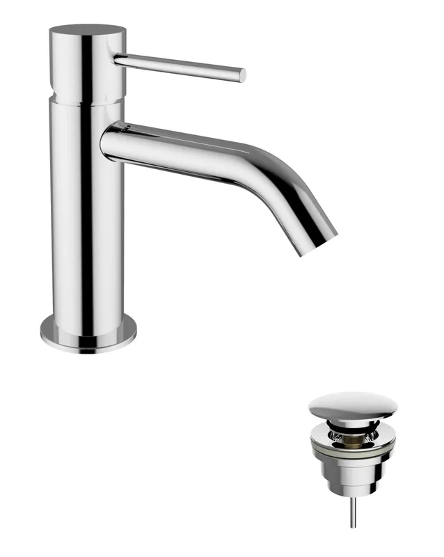 Popolare Jabil 25 Miscelatore monocomando lavabo con scarico click clack cromo lucido