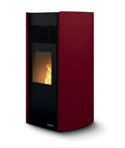 Compra Adesso Palazzetti Milu 8 Stufa a pellet ad aria in acciaio rosso 805806920
