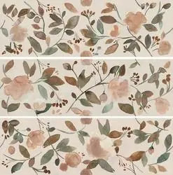 Ceramiche Ragno Now Decoro Rivestimento 25x76 Cm Spessore 9 Mm Waterflower avorio Non Perdere