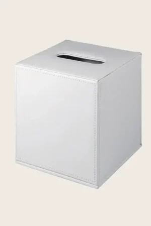 Colombo Black&White Porta Fazzoletti in Ecopelle Bianco B9204 Reso Gratuito