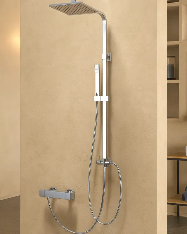 Non Perdere New Line Colonna Doccia Con Soffione Abs 20x20 Cromo