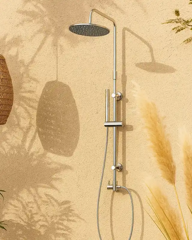 Professionale New Line Colonna Doccia Telescopica Con Soffione 20 Cm cromo