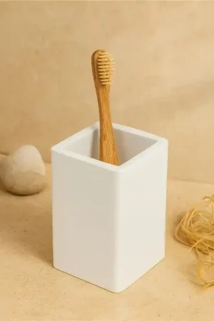 Vendita Finale Bertocci Fly Bicchiere Portaspazzolini Da Appoggio In Solid Surface Bianco