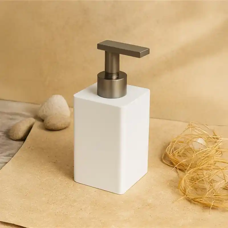 Bertocci Fly Dispenser Sapone In Resina Bianca nichel matt Prezzo Di Fabbrica
