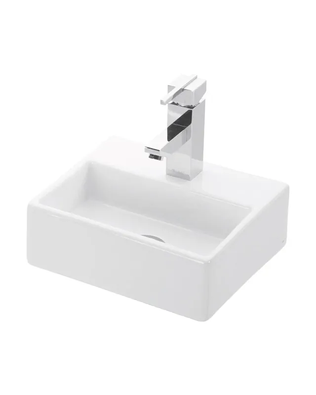 Bestseller Lavamani 33x28 rettangolare Sospeso In Porcellana Bianca New Line B3