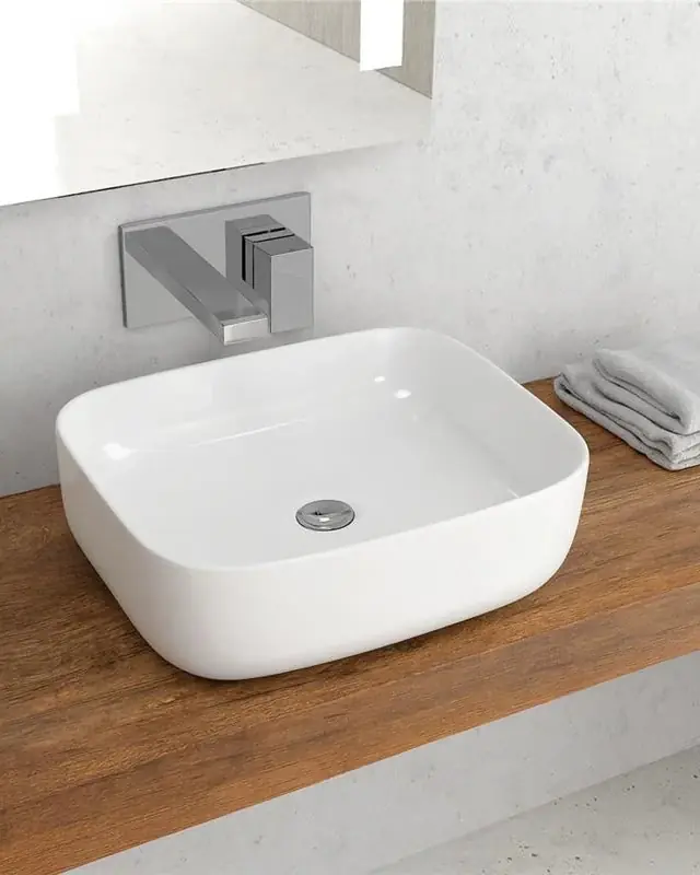 Ordina Subito New Line Quadro ciotola 49x39 Da Appoggio In Porcellana Bianco
