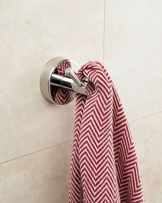 New Line Crus2 Gancio Doppio Portasciugamano In Acciaio Inox cromo Prezzo Ridotto