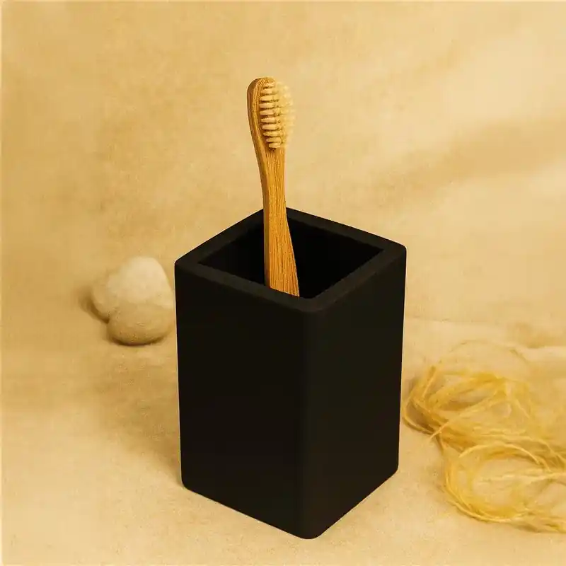 Bertocci Fly portaspazzolini In Solid Surface nero Acquista Ora