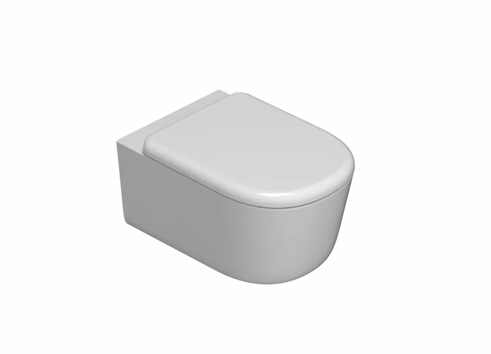 Esclusivo Globo Lalita vaso Sospeso senza brida effetto antibatterico su ceramica senza sedile Bianco Lucido