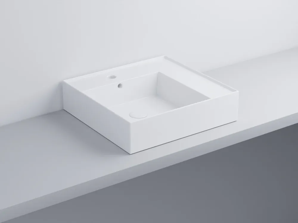 Prezzo Conveniente Cielo Enjoy Lavabo 50x48 Sospeso O Da Appoggio Rettangolare Con Troppopieno Bianco lucido