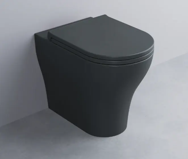 Offerta Lampo Cielo Enjoy Wc 53x35 A Terra senza sedile Scarico Parete Trasformabile A Terra Con Curva Tecnica Basalto