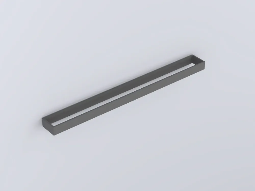 Cielo portasciugamani 60 cm a muro in acciaio cemento ACPR60CM Professionale