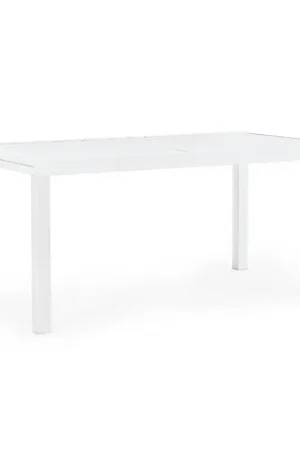 Andrea Bizzotto Hilde Tavolo Allungabile 160x90 cm in Alluminio Bianco Vendita Finale