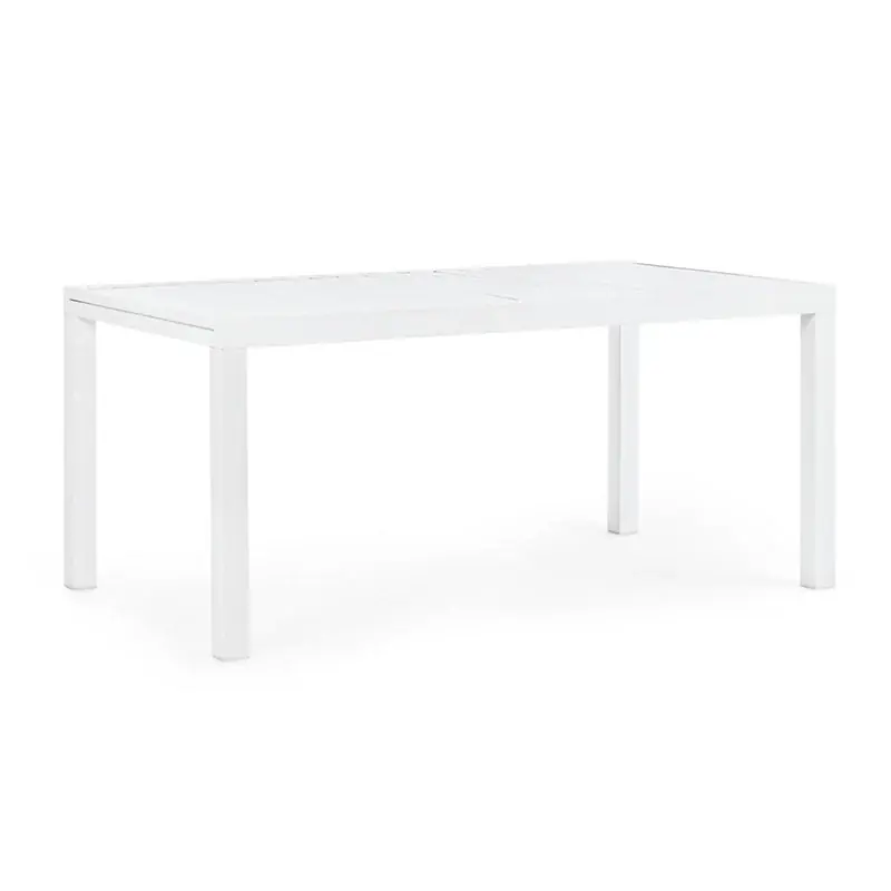 Andrea Bizzotto Hilde Tavolo Allungabile 160x90 cm in Alluminio Bianco Vendita Finale