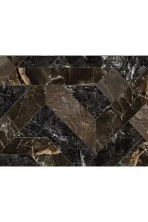 Prezzo Conveniente Rivestimento 60x120 decoro effetto marmo rettificato 7 mm in gres fine porcellanato outline dark levigato Rhapsody 0118714 Naxos