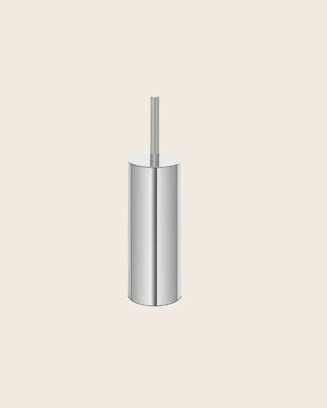 Must-Have Portascopino tondo con fondo antiscivolo cromo Prestige