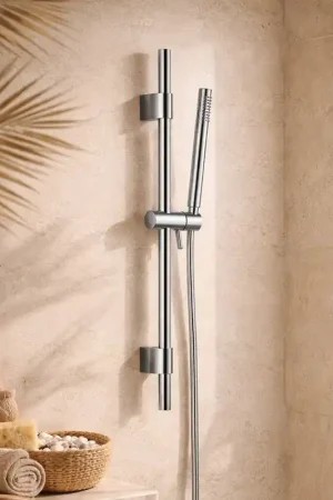 Asta doccia 69 cm tonda con saliscendi tonda in ottone cromo Miglior Prezzo