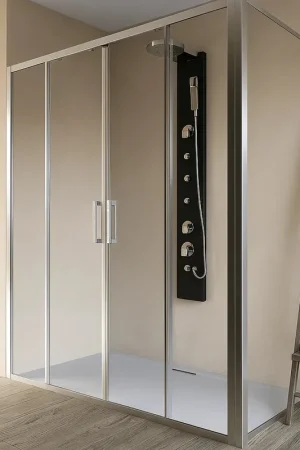 Affare Box doccia 80x180 Marsiglia doppio scorrevole reversibile H 195 cromo
