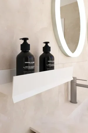 Super Prezzo Idea mensola portasapone in alluminio bianco opaco