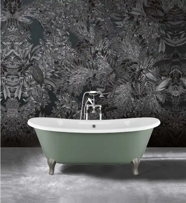 Devon&Devon Admiral Vasca 182x81 freestanding in ghisa piedi deco alluminio naturale cromo Subito Disponibile