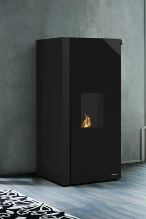 Ultimissimo Modello Stufa a pellet ad acqua nera Ecofire Dado Idro 20 805715341 Palazzetti