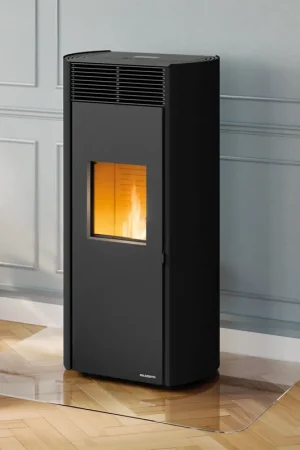 Direttamente Dal Produttore Clelia 13 Palazzetti Stufa a pellet ermetica in acciaio verniciato bianco con fianchi arrotondati Ecofire 805806992