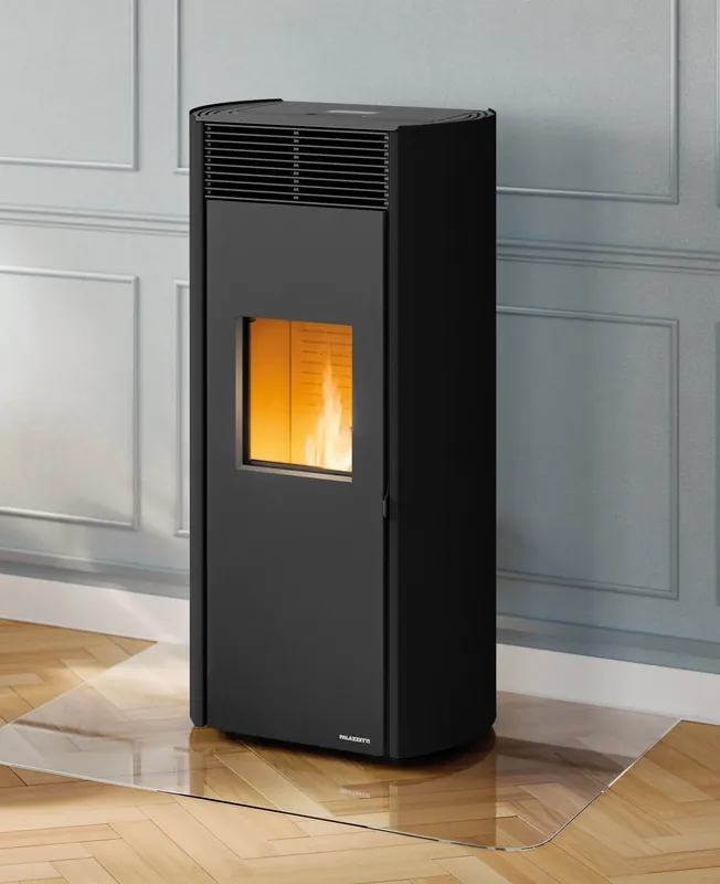 Direttamente Dal Produttore Clelia 13 Palazzetti Stufa a pellet ermetica in acciaio verniciato bianco con fianchi arrotondati Ecofire 805806992