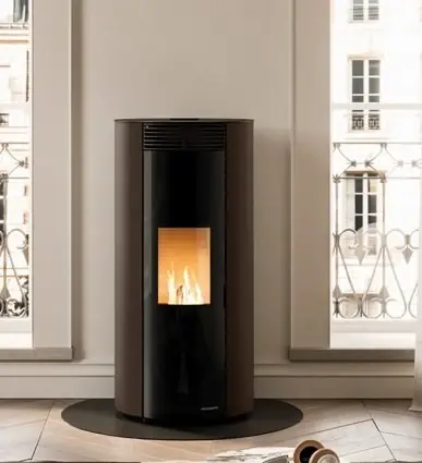 Stufa a pellet ermetica in acciaio moka braciere autopulente Ecofire Emily 9 Palazzetti 805809421 Acquista Ora