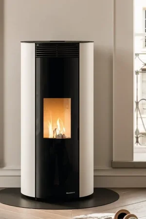 Emily 9 Palazzetti Stufa a pellet ermetica Ecofire bianco braciere autopulente 805809422 Spedito Oggi