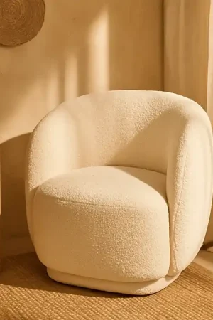 Spedito Oggi Andrea Bizzotto Tecla Poltrona Effetto Boucle Naturale 0743882
