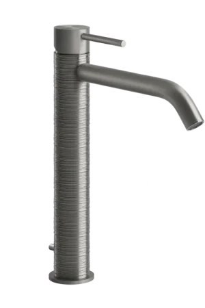 Compra Adesso Gessi Trame Miscelatore lavabo alto bocca lunga con scarico steel brushed 54303