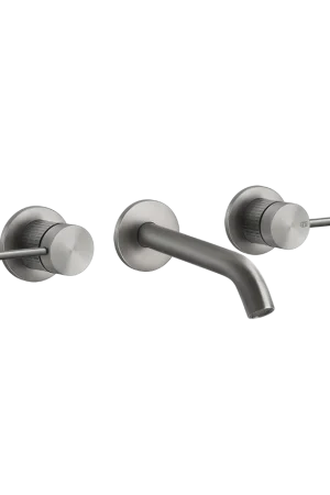 Compra Oggi Stesso Gessi 54292 Parte esterna gruppo lavabo a parete 3 fori parte incasso non inclusa steel brushed
