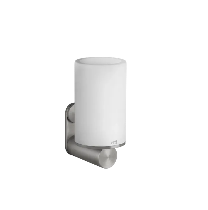 Bicchiere portaspazzolini a parete bianco steel brushed 54707 gessi Direttamente Dal Produttore