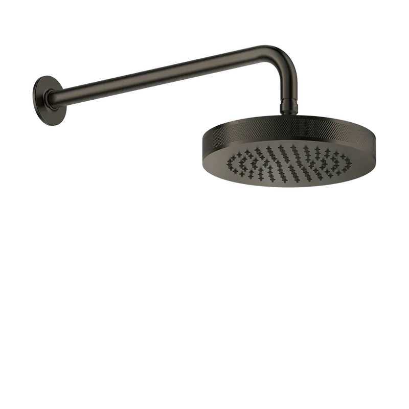 Quantità Limitata Soffione doccia anticalcare con braccio a parete orientabile black xl inciso 58185 gessi