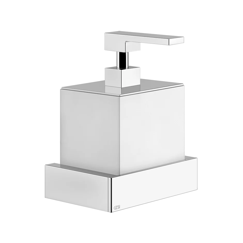Dispenser portasapone a parete bianco cromo Inverso 20813 Gessi Prezzo Conveniente