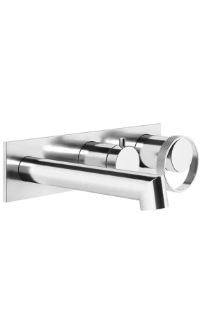 Ultime Pezzi Parte esterna miscelatore vasca 2 vie con deviatore parte incasso non inclusa cromo Anello 63341 Gessi