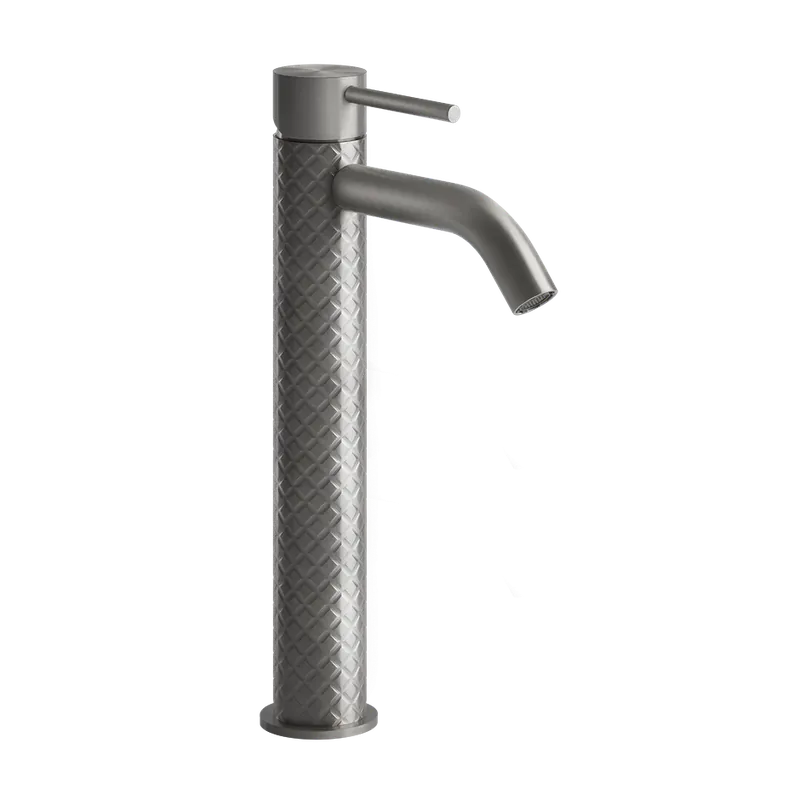 Vendita Finale Gessi Intreccio Miscelatore lavabo alto per ciotola senza scarico Steel brushed 54109